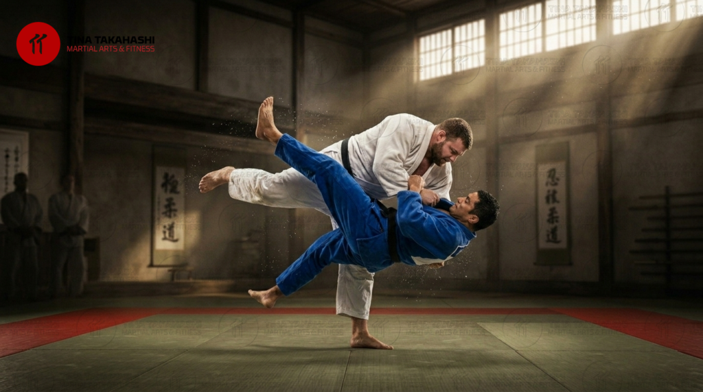 Cinematic Uchi-Mata judo throw and biomechanics - Tina Takahashi